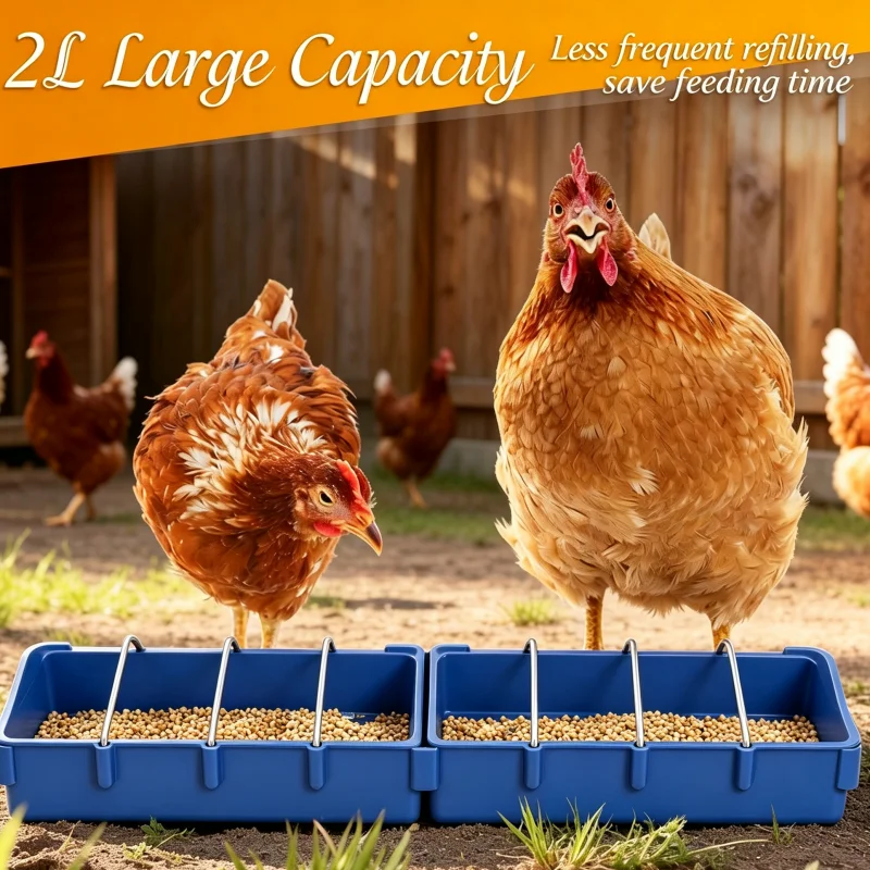 Comedero para pollos, codornices y aves de corral 20 cm - imagen 4