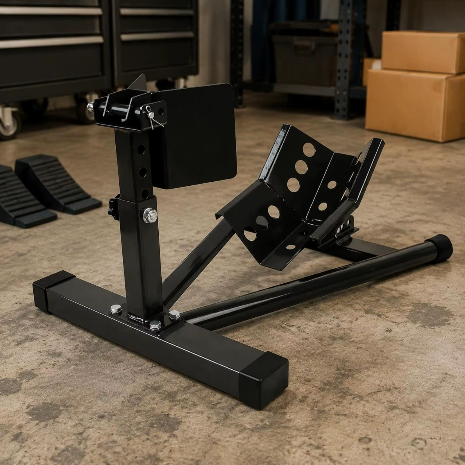 Elevador para Mantenimiento de Motocicletas con Soporte Rueda Delantera - imagen 4