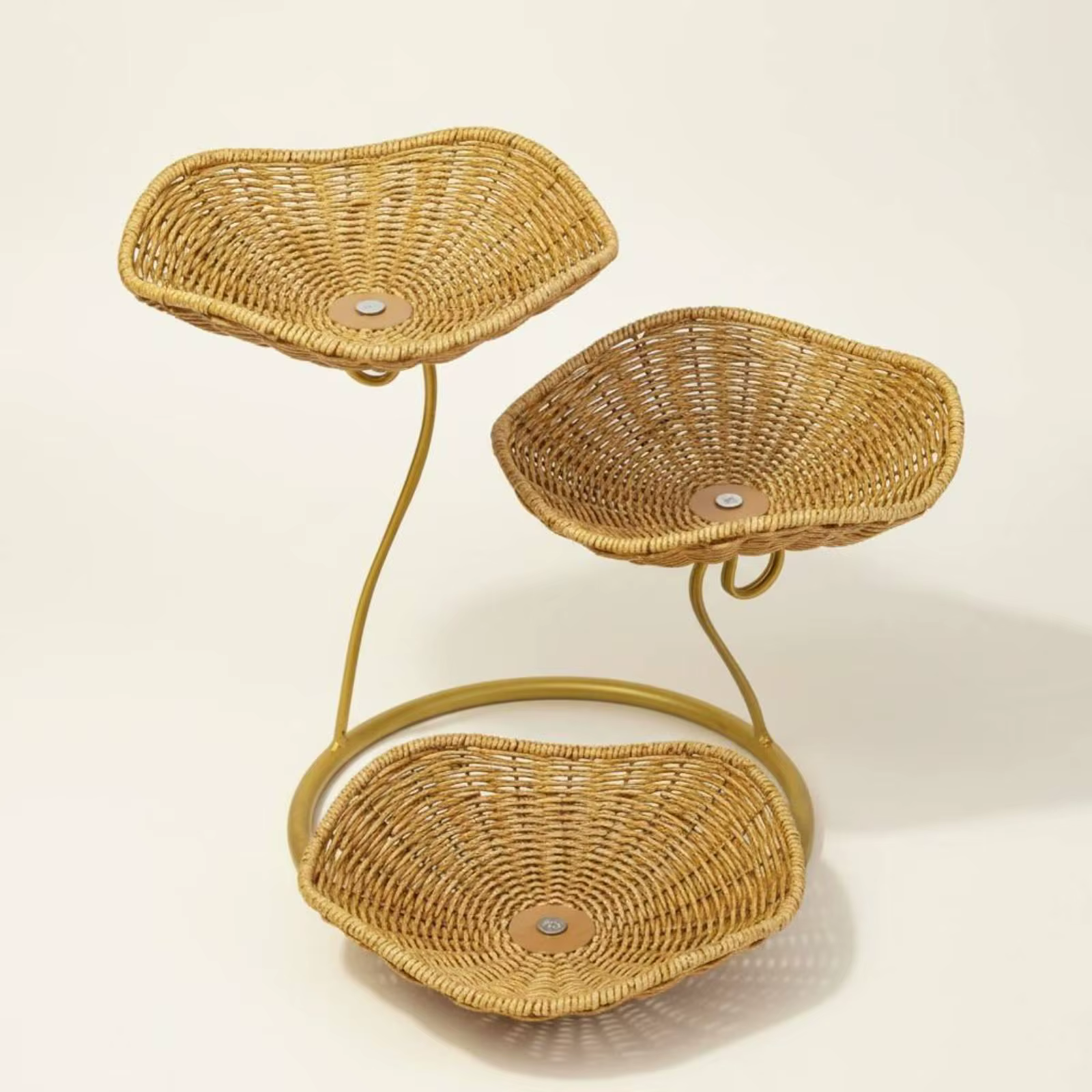 Organizador Cesta de Frutas 3 Niveles con Soporte Metálico - imagen 4