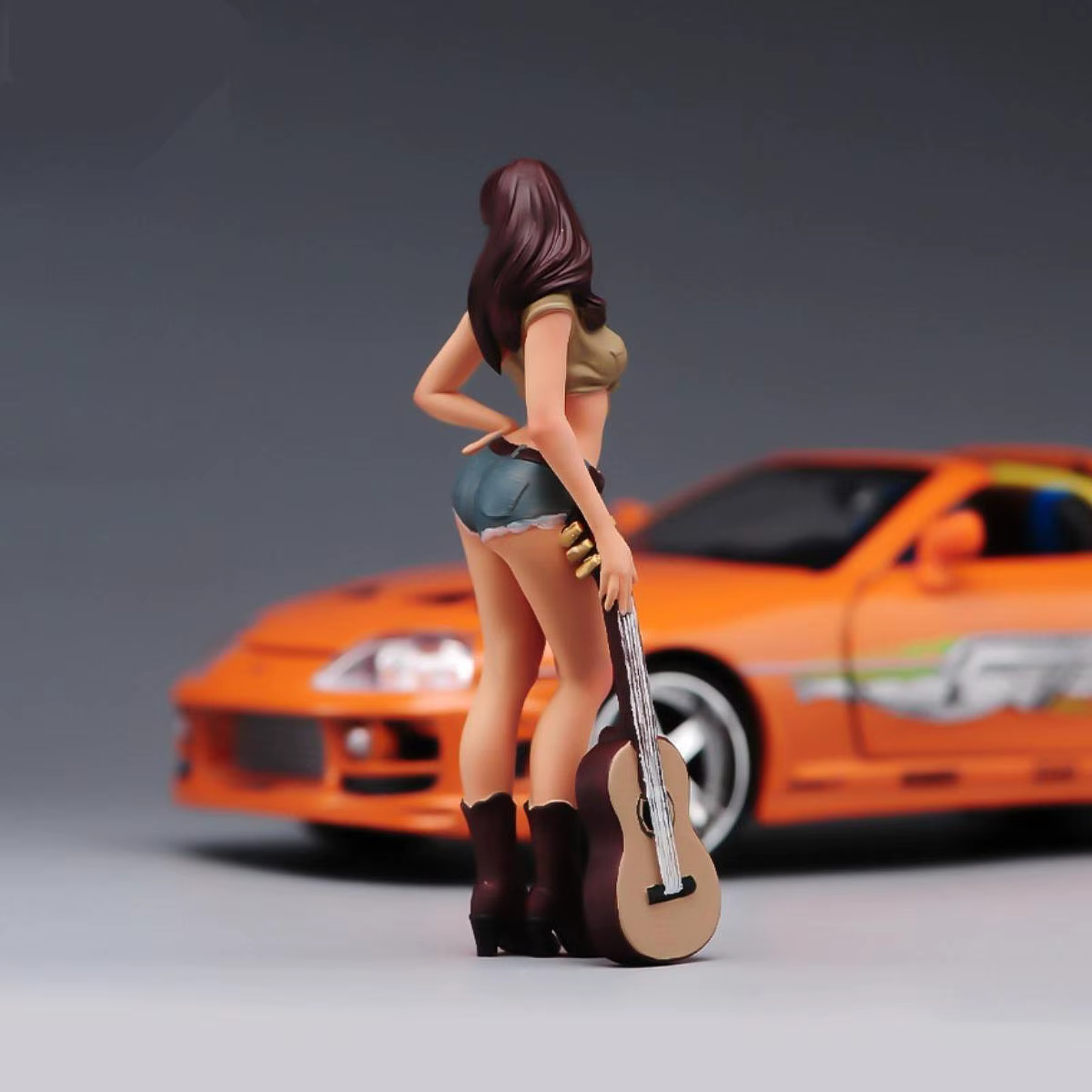 Figura de Niña en Miniatura de Resina para Dioramas y Micropaisajes - imagen 2