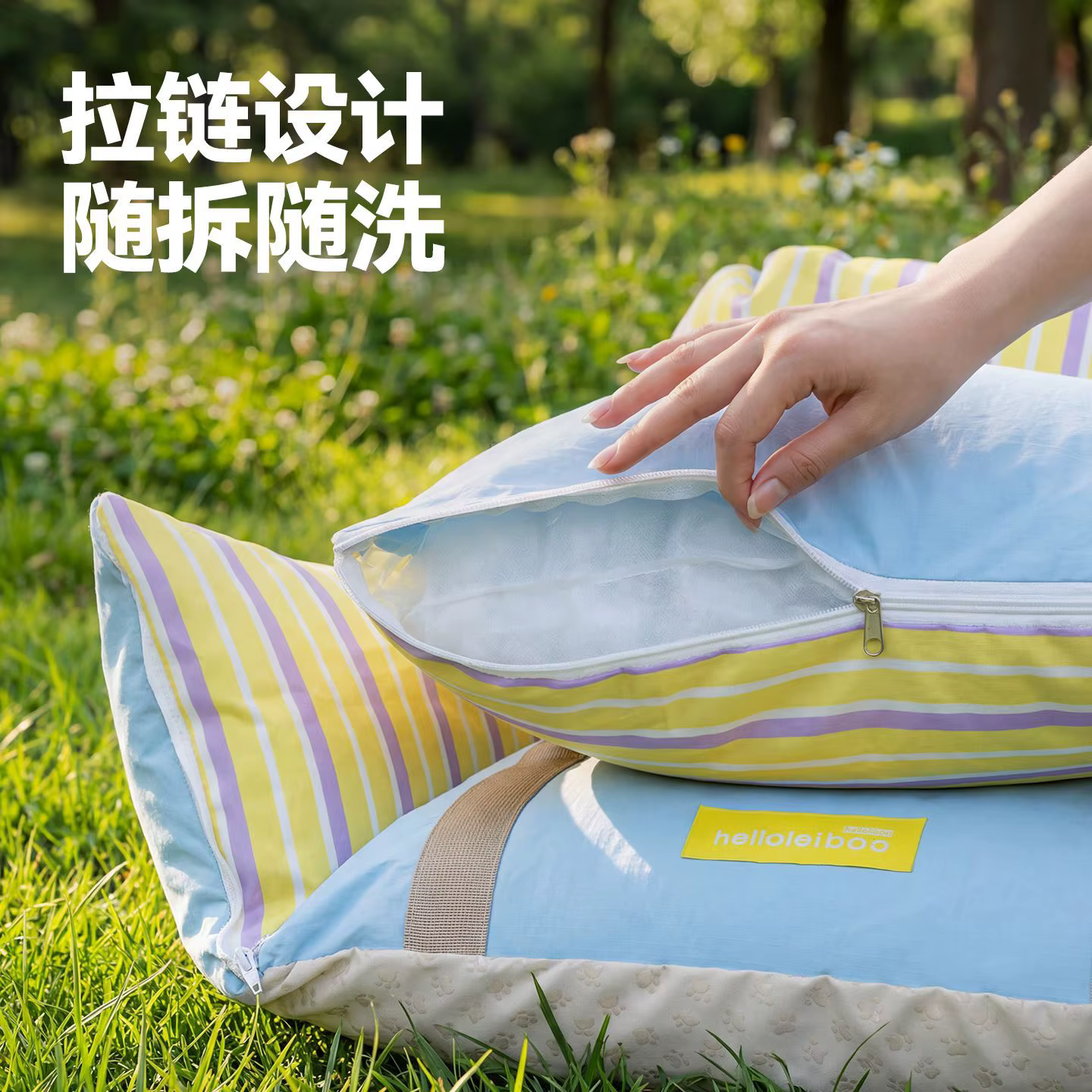 Cama coche desmontable y lavable de viaje para perro mini, gato - imagen 3