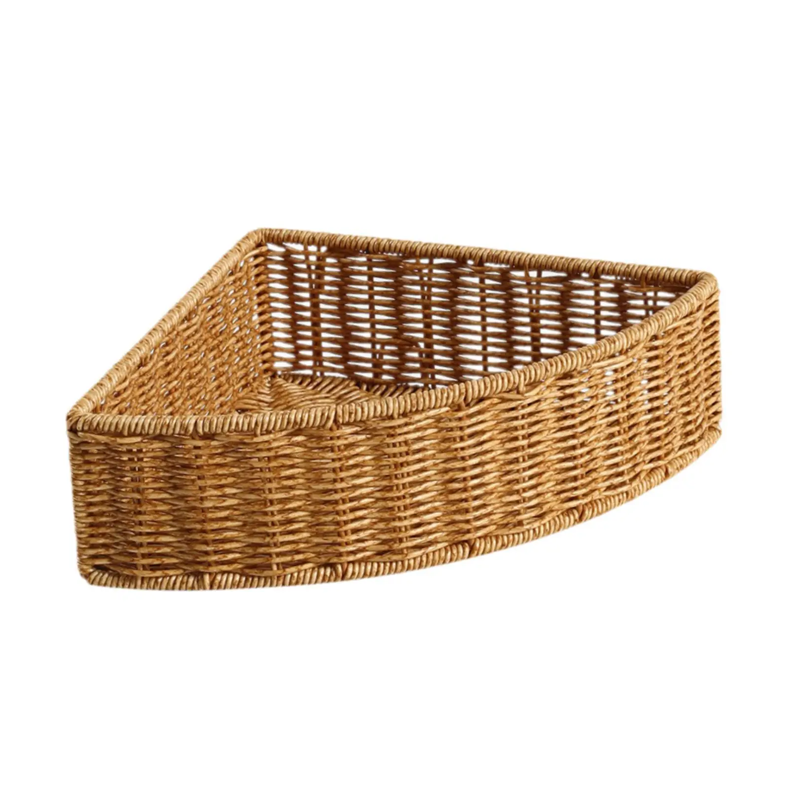 Cesta triangular multiusos de ratán para almacenar en casa, gatos y perros - imagen 4