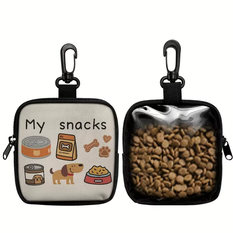 Bolsa de premios para perros con mosquetón y cremallera - imagen 2