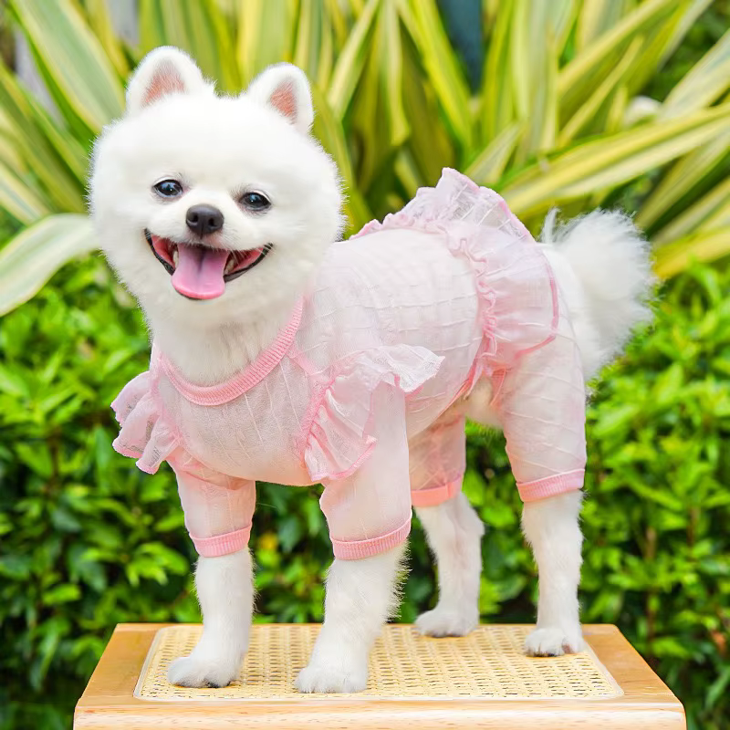 Sudadera con encaje para perros y gatos – Overol transpirable - imagen 3