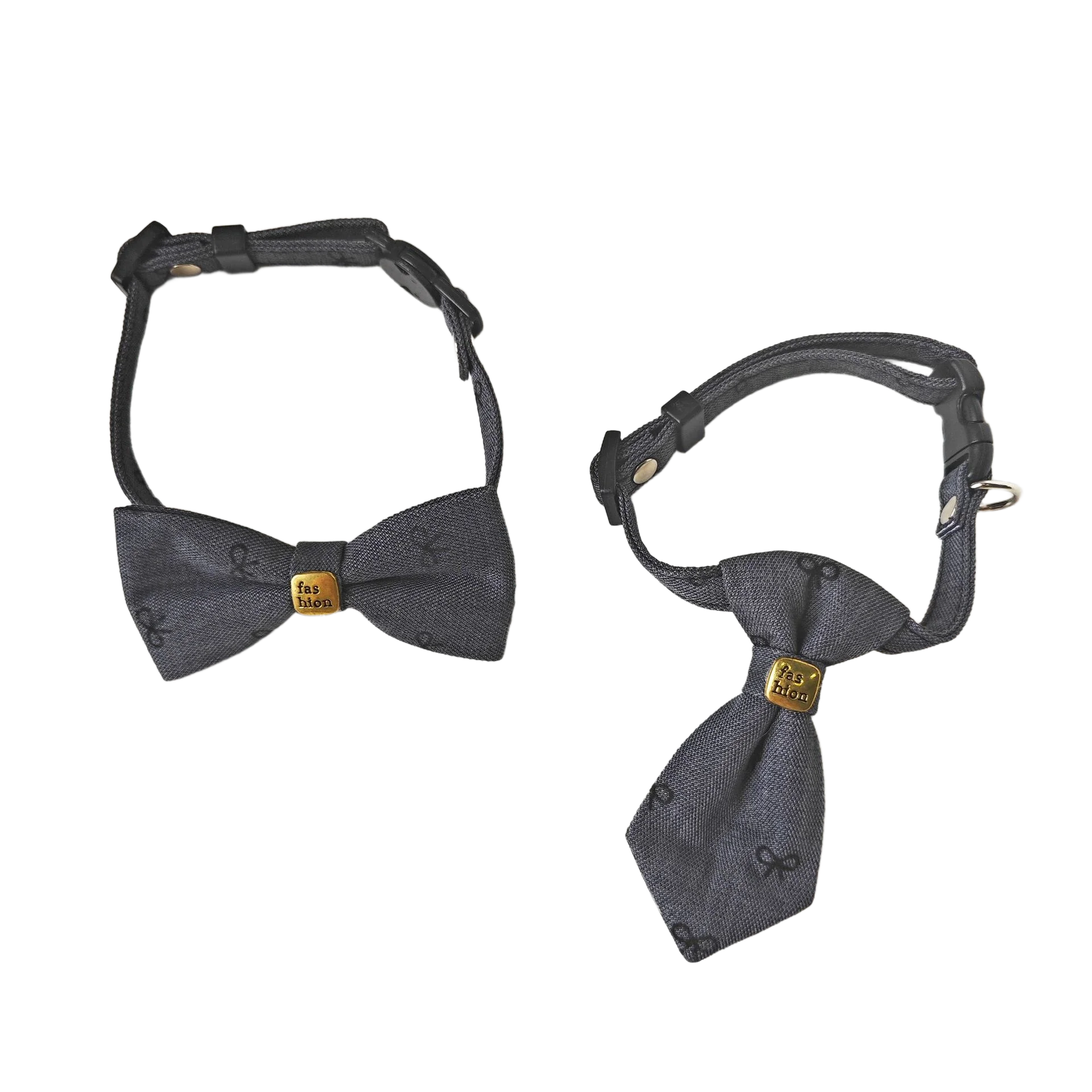 Collar con lazo en gato pequeño
