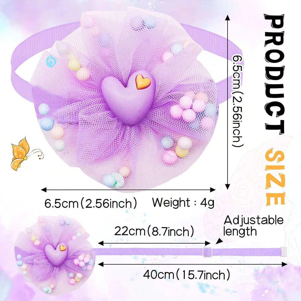Pajaritas de encaje con lentejuelas en colores variados