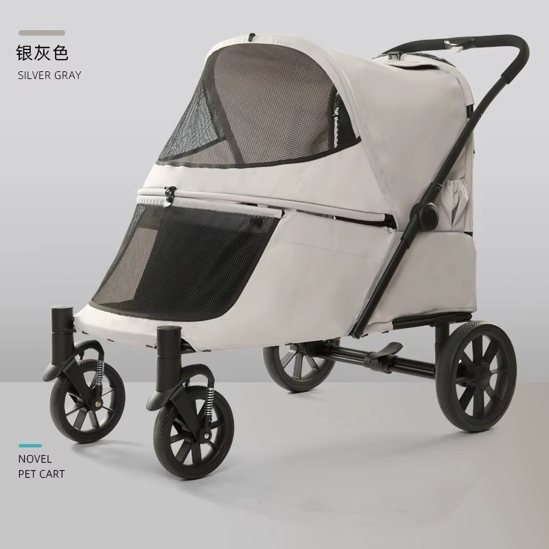 Carrito plegable con subida para perros – Silla ruedas portátil - imagen 2