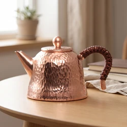 Tetera de Cobre Rústica – Pieza de Colección en Cobre Puro
