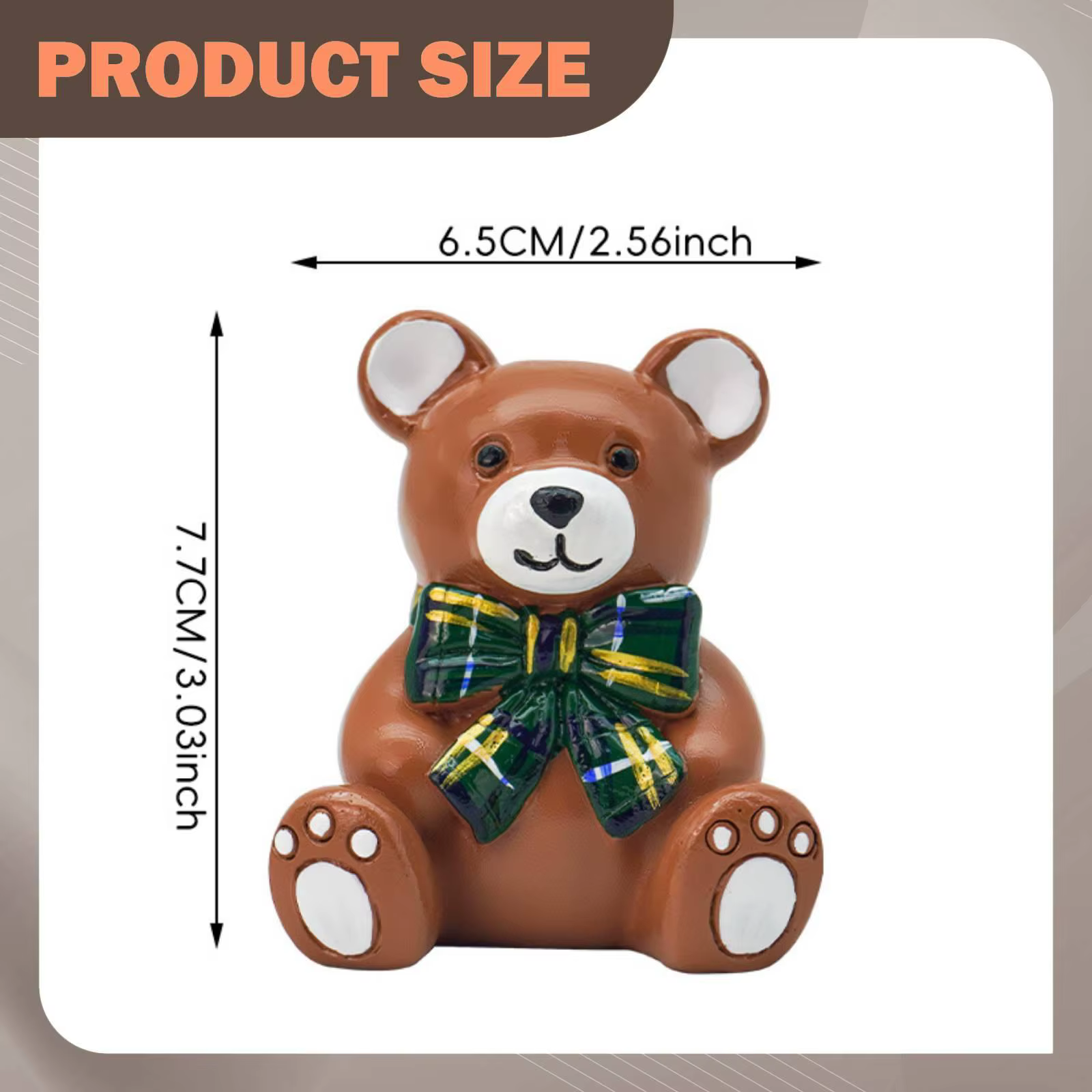 Soporte para velas con figura de oso estilo dibujos animados - imagen 4
