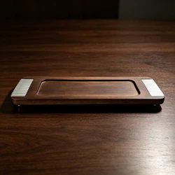 Bandeja Rectangular Decorativa con Patas para Gato – Mesa Auxiliar Elegante