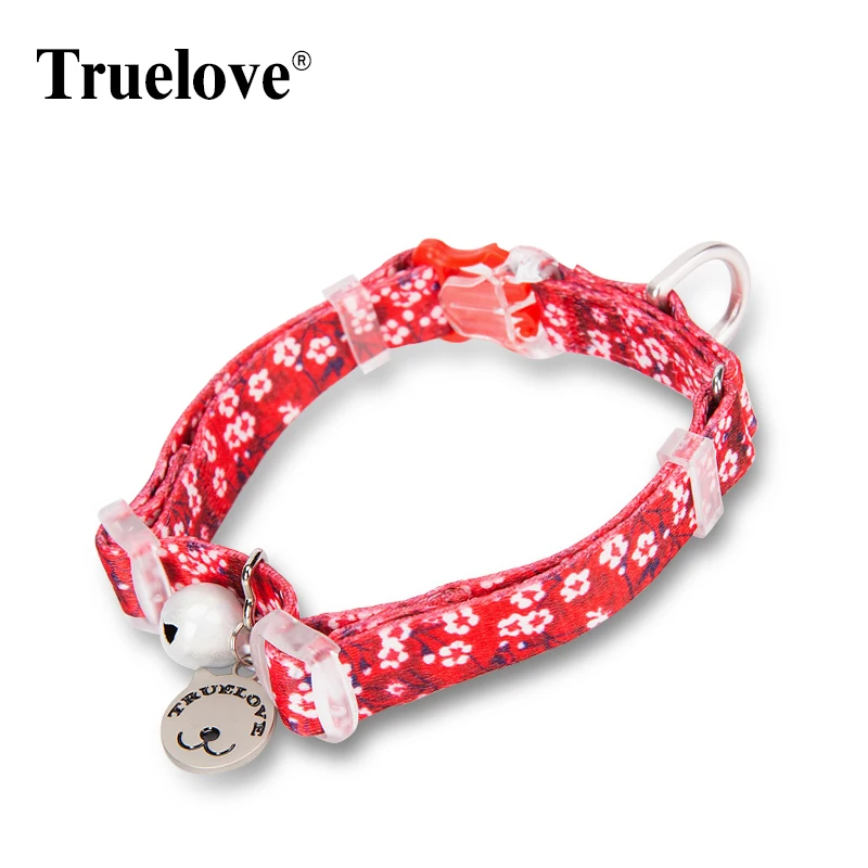 Collar floral TRUELOVE en rojo amapola