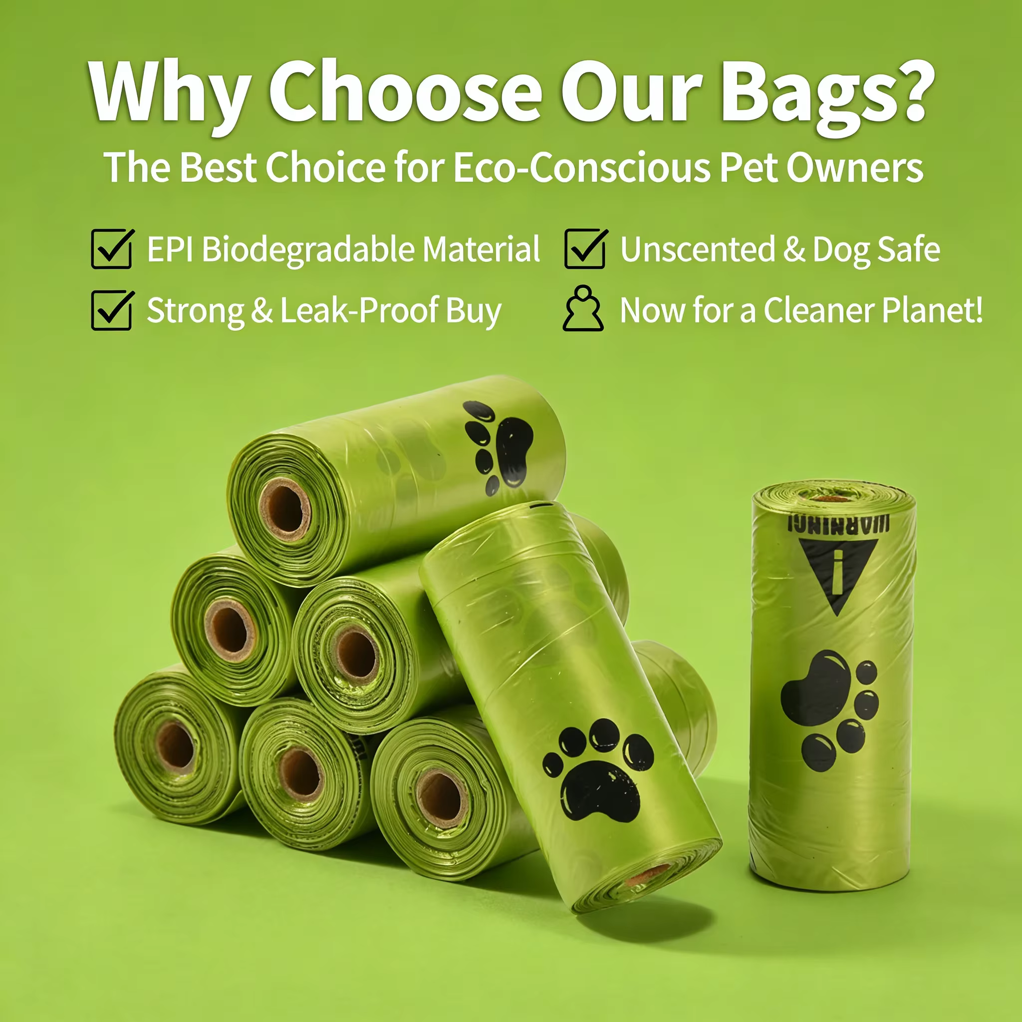 Bolsas para caca de perro impermeables y resistentes en rollo - imagen 5