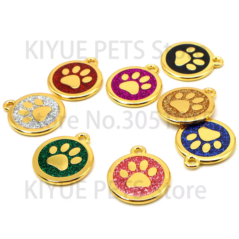 Placas de identificación metálicas para perros y gatos - imagen 2