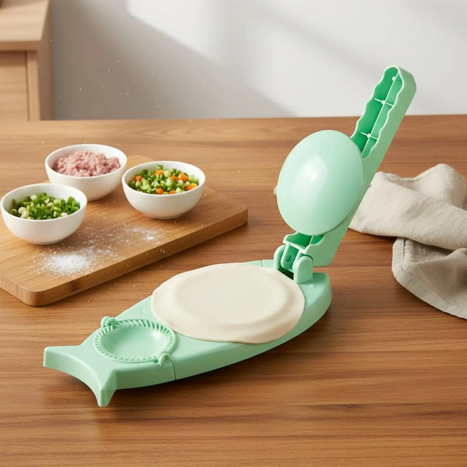 Prensa manual para dumplings y ravioles con mango ergonómico - imagen 2
