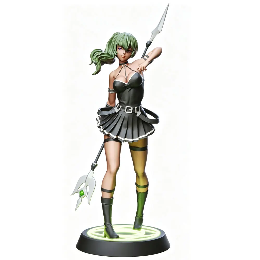 MiniFigura Resina 1/24 Escala 75mm – Kit DIY Impresión 3D Anime Sin Montar - imagen 2