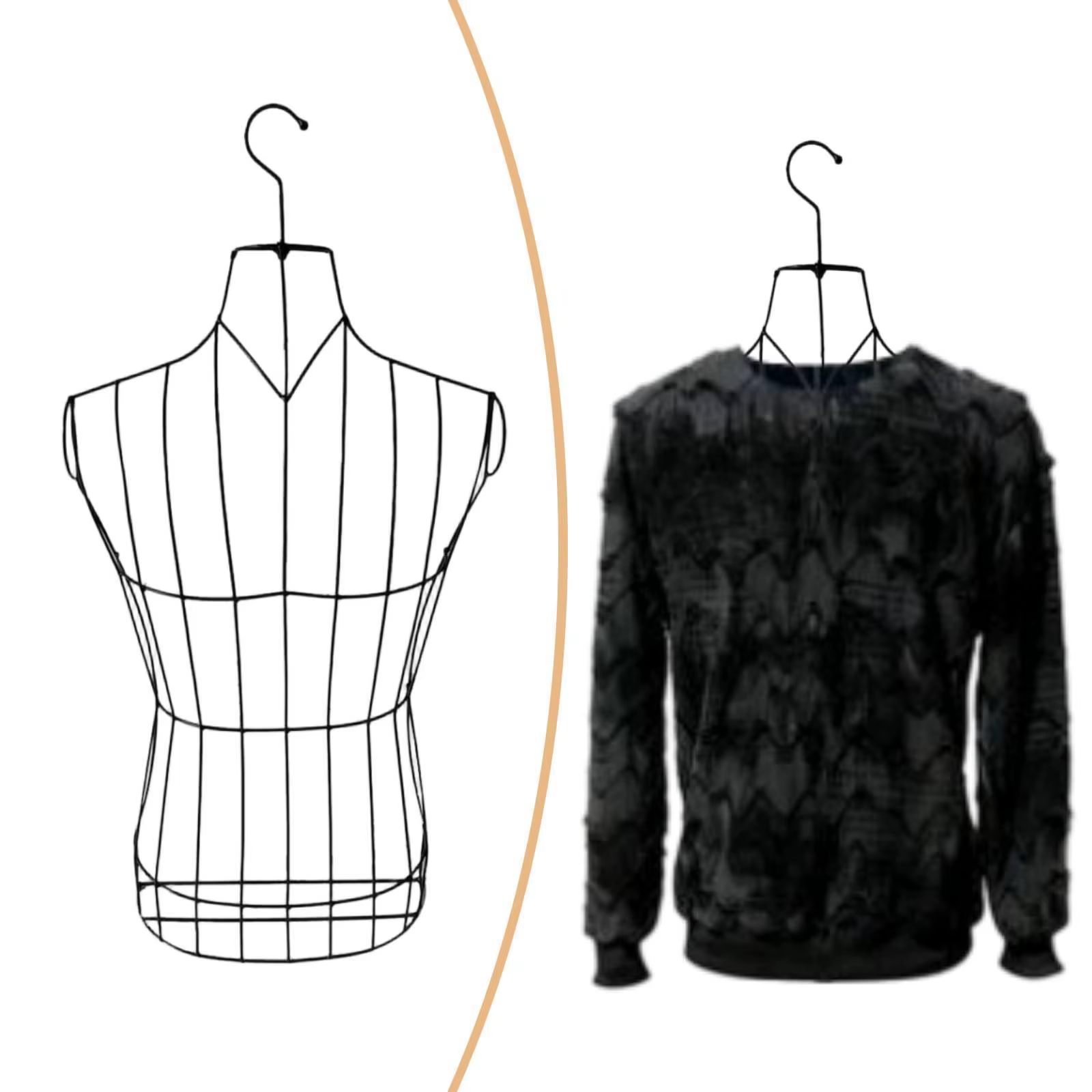 Maniquí Torso Superior Masculino para Exhibir Ropa en Tienda - imagen 5
