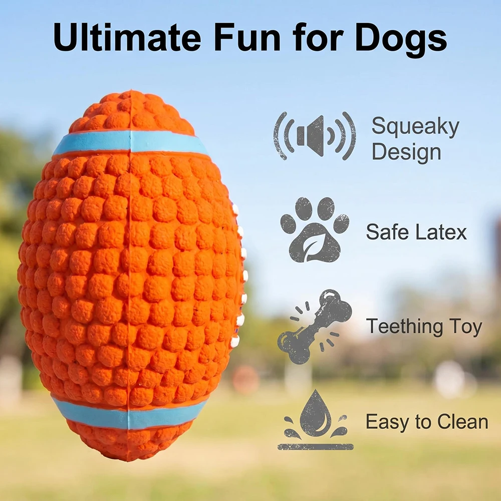 Pelotas chirriantes Yorkie para perros: juguetes mordida resistente - imagen 3