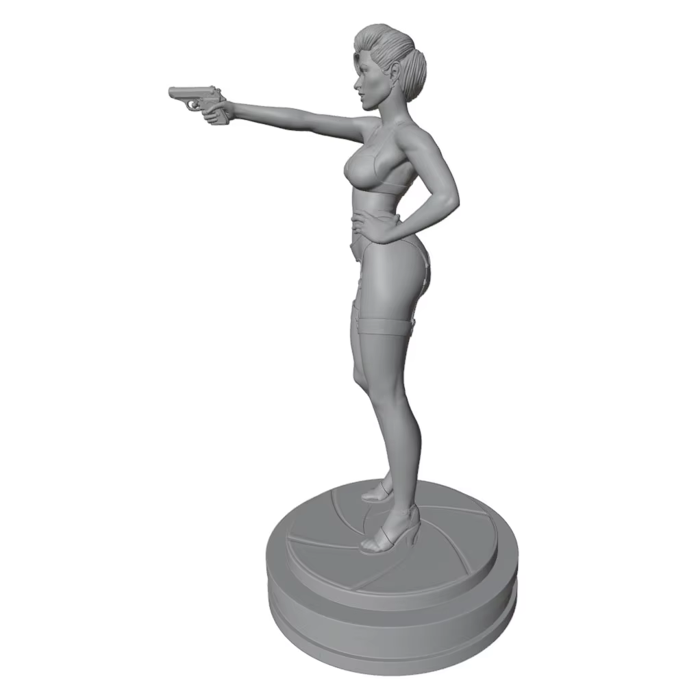 Kit modelo resina DIY muñeca 1/24 gris, sin montar ni pintar - imagen 5
