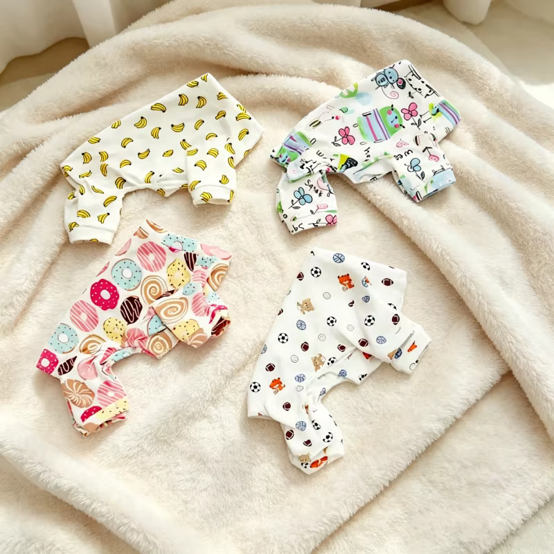 Mono pijama 4 patas algodón para Chihuahua, perros mini y gatos - imagen 5