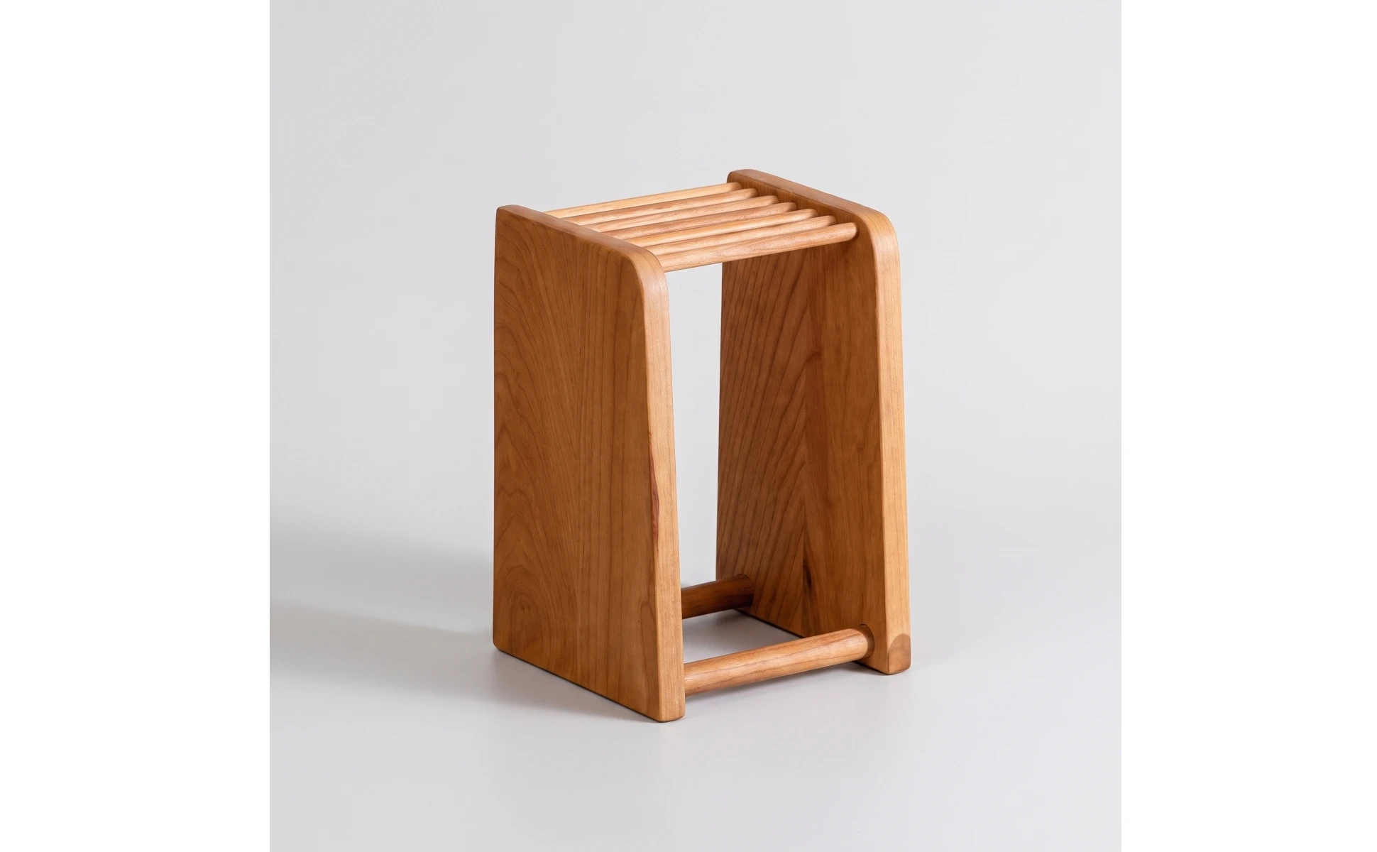 Soporte para cuchillos de cocina de madera de cerezo