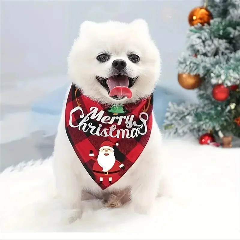 Pañuelo triangular ajustable para perro – Diseño cuadros Halloween