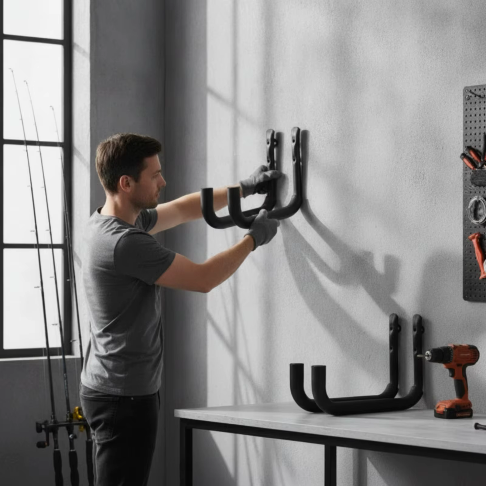 Soporte de pared acolchado para tabla de paddle surf