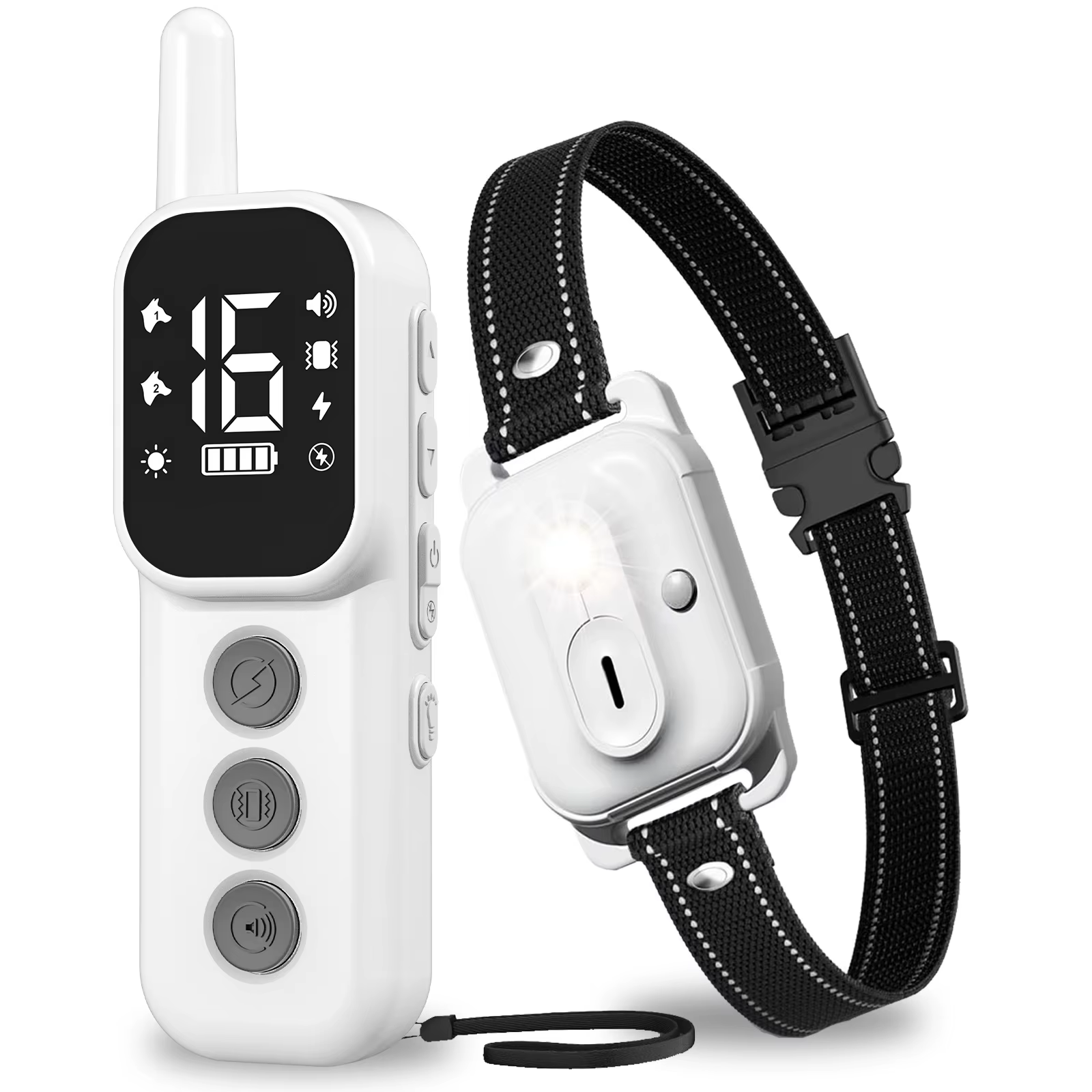 Collar antiladridos con mando a distancia y vibración para perros