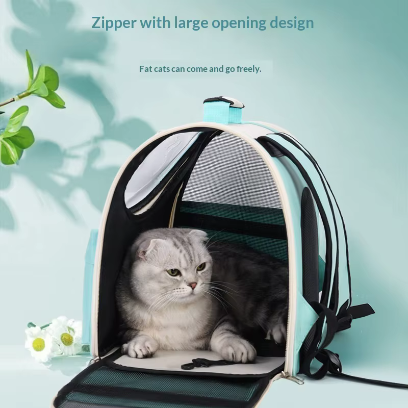 Mochila transportadora para gatos – Plegable, transpirable y segura - imagen 2