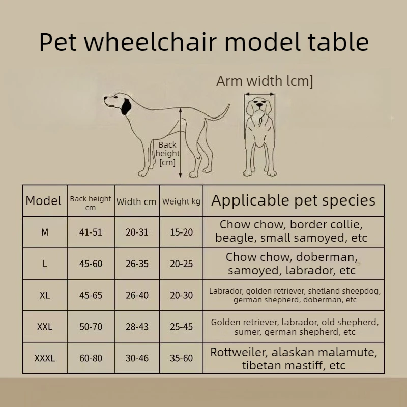 Silla de ruedas para perros, soporte trasero para rehabilitación y parálisis - imagen 2