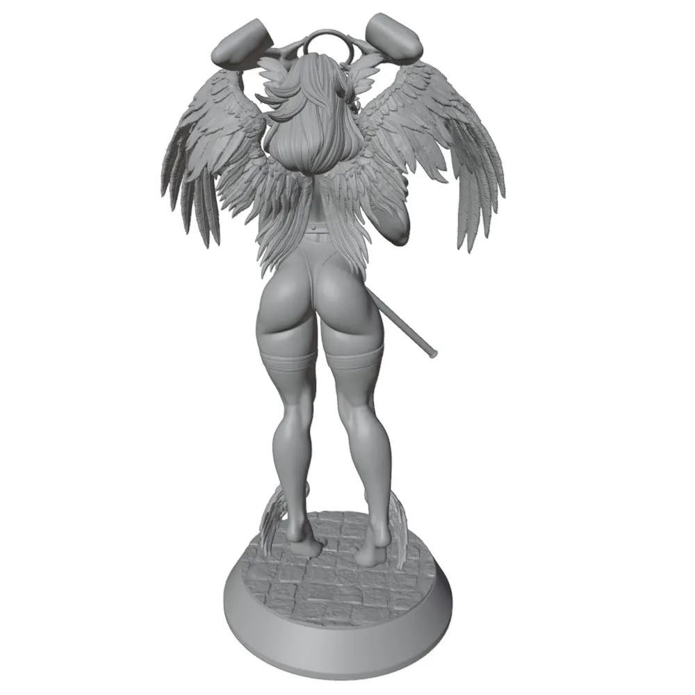 Figura Resina 1/24 Chica Sexy – Kit Miniatura GK Impresa 3D, Muñeca DIY Sin Pintar - imagen 2