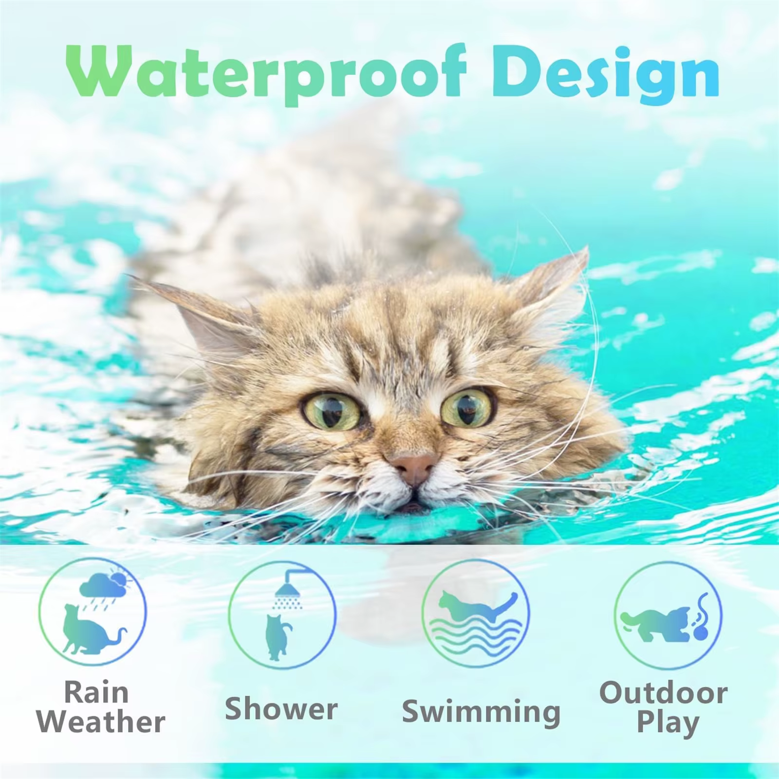 Collar confort anti-ansiedad para gatos – Elástico e impermeable - imagen 2