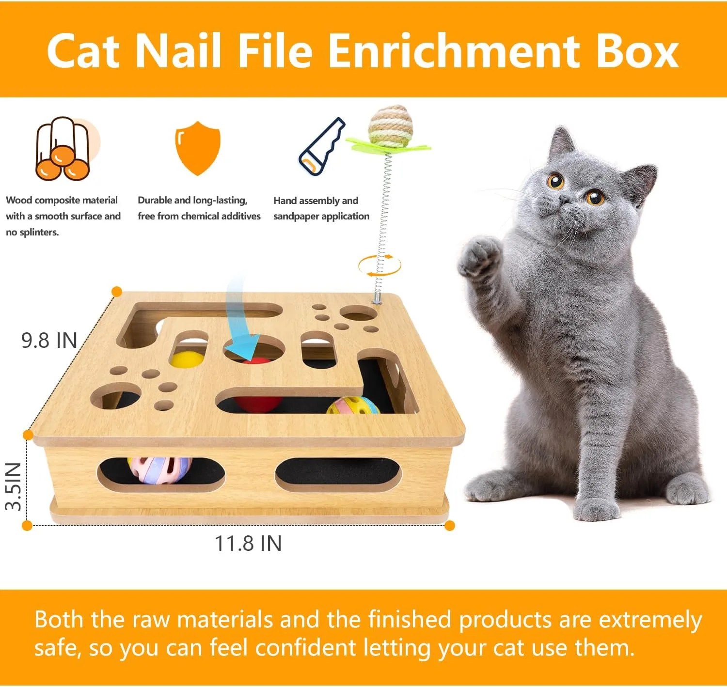 Laberinto de Madera para Gatos
