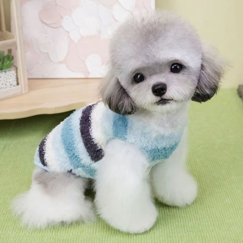 Sudadera de felpa con capucha para perros y gatos – Bichón o Caniche - imagen 3