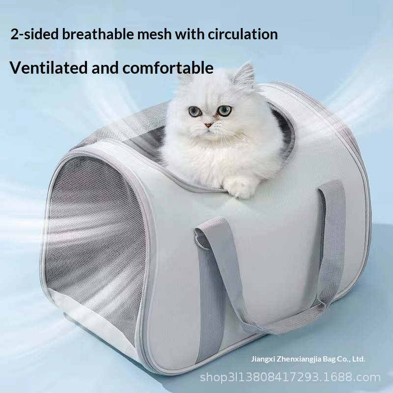 Mochila de viaje transpirable para gatos y perros pequeños - imagen 2