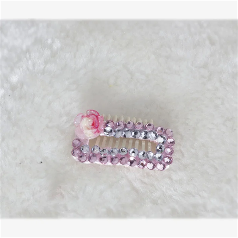 Pinzas para el pelo de perros y gatos con cristales brillantes