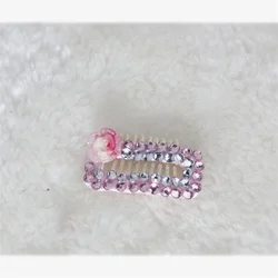 Pinzas para el pelo de perros y gatos con cristales brillantes