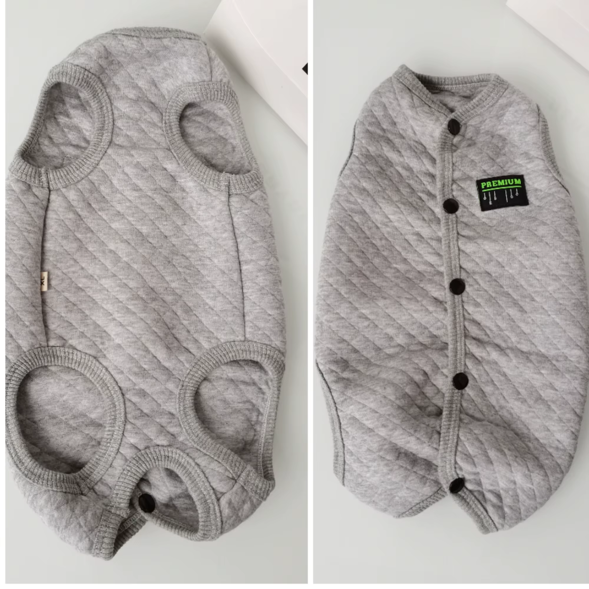 Detalle del diseño para vientre y patas