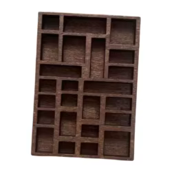 Set 6 Mini Estanterías Modular para Adornos y Joyas – Exhibición Organizador