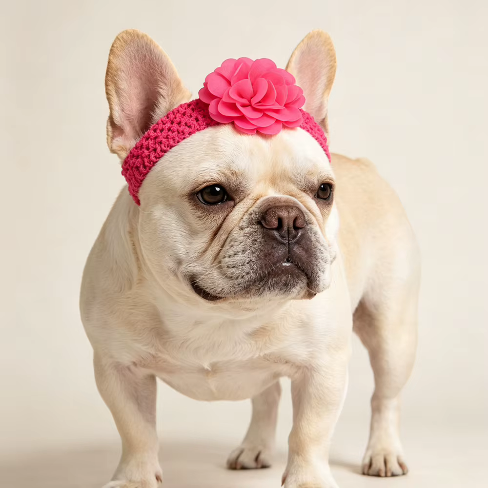 Diademas florales para perros – Lazos elásticos coloridos de cachorro - imagen 3