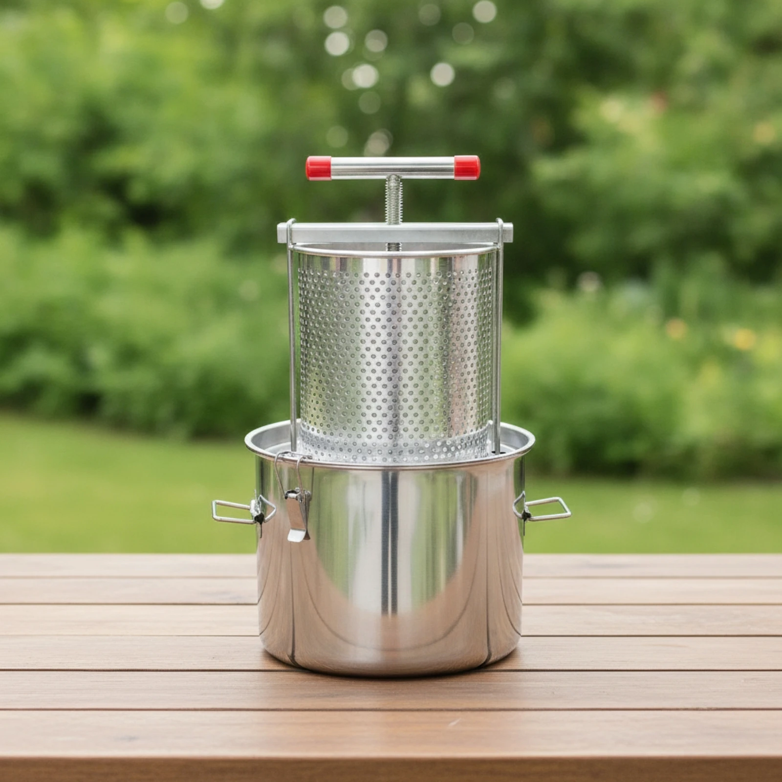 Prensa jugo manual acero inoxidable con contenedor – Extractor mesa - imagen 2