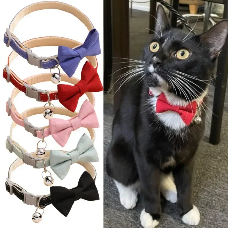 Collar ajustable para gatos y perros en varios colores