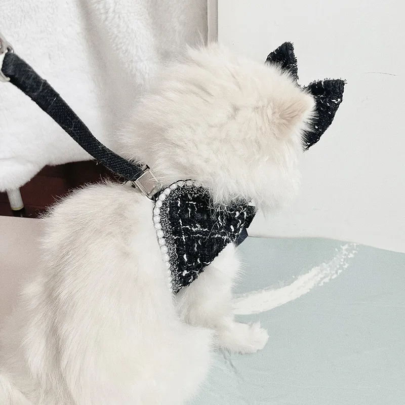 Detalle del arnés para perro sin lazo para la cabeza