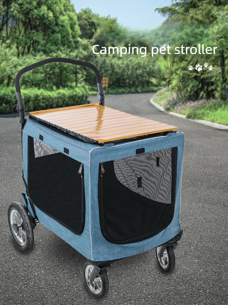 Carrito de camping plegable con diseño para mascotas