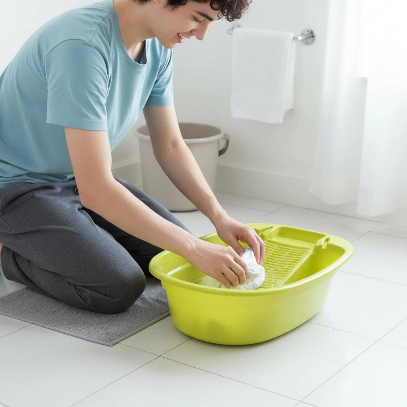Bañera lavadora para gatos y perros con base antideslizante - imagen 4