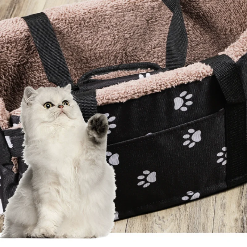 Transportín portátil para gatos y perros pequeños con cama cómoda - imagen 3