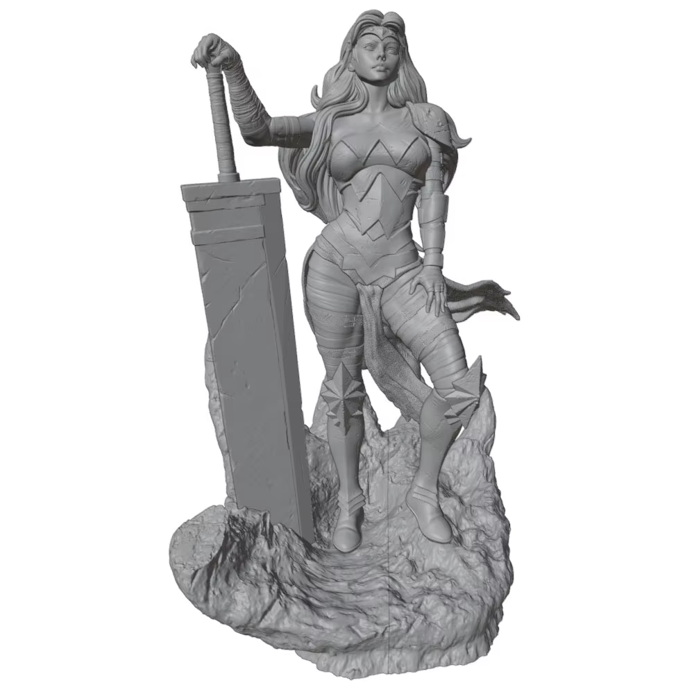 Figura femenina de resina para montar y pintar
