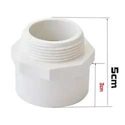 Adaptador de tubería 50 mm – Conector PVC para mangueras y baño
