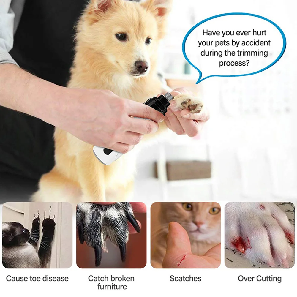 Cortauñas eléctrico automático para perros y gatos, manicura segura - imagen 4
