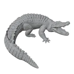 Figura de cocodrilo impresa en 3D para acuario y oficina