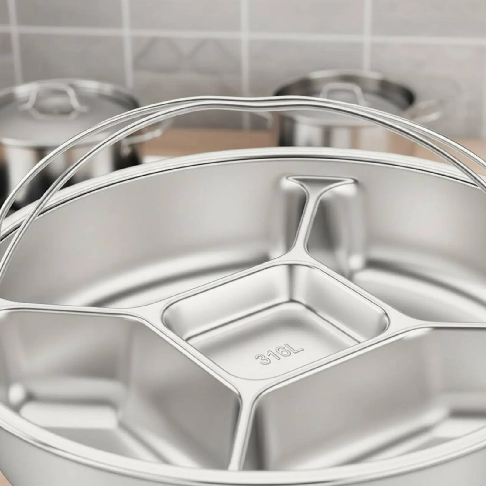 Plato de vaporización para cocinar al vapor comida de gato y perro - imagen 2